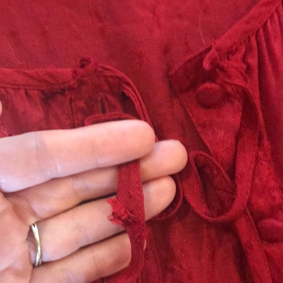 Red ruffle romper - Picture 7 of 9